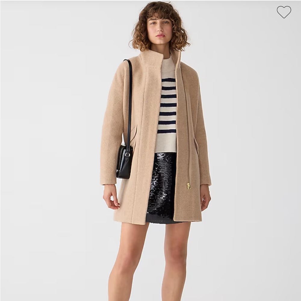 J. Crew stadium wool cocoon coat